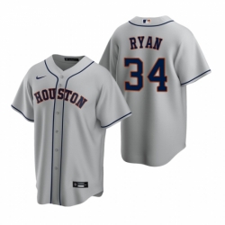 Mens Nike Houston Astros 34 Nolan Ryan Gray Road Stitched Baseball Jerse Mens Nike Houston Astros 34 Nolan Ryan Gray Road Stitched Baseball Jerse