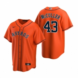Mens Nike Houston Astros 43 Lance McCullers Orange Alternate Stitched Baseball Jerse Mens Nike Houston Astros 43 Lance McCullers Orange Alternate Stitched Baseball Jerse