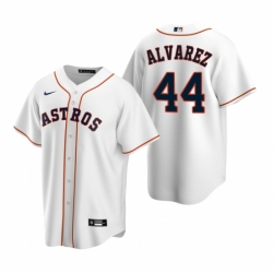 Mens Nike Houston Astros 44 Yordan Alvarez White Home Stitched Baseball Jersey Mens Nike Houston Astros 44 Yordan Alvarez White Home Stitched Baseball Jersey