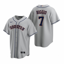 Mens Nike Houston Astros 7 Craig Biggio Gray Road Stitched Baseball Jerse Mens Nike Houston Astros 7 Craig Biggio Gray Road Stitched Baseball Jerse