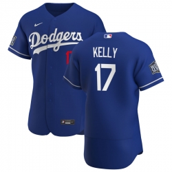 Men Los Angeles Dodgers 17 Joe Kelly Men Nike Royal Alternate 2020 World Series Bound Flex Base Player MLB Jersey