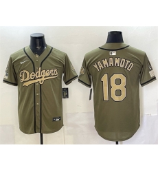 Men Los Angeles Dodgers 18 Yoshinobu Yamamoto Olive 2026 Armed Forces Day Stitched Baseball Jerseys Men Los Angeles Dodgers 18 Yoshinobu Yamamoto Olive 2026 Armed Forces Day Stitched Baseball Jerseys
