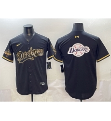 Men Los Angeles Dodgers Team Big Logo Black Gold 2025 World Series Champions Patch Limited Stitched Baseball Jersey Men Los Angeles Dodgers Team Big Logo Black Gold 2025 World Series Champions Patch Limited Stitched Baseball Jersey