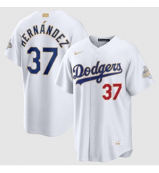 Youth Los Angeles Dodgers Teoscar Hernández Nike White 2026 Gold Collection Stadium Jersey Youth Los Angeles Dodgers Teoscar Hernández Nike White 2026 Gold Collection Stadium Jersey