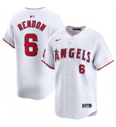 Men Los Angeles Angels 6 Anthony Rendon White Home Limited Stitched Baseball Jersey