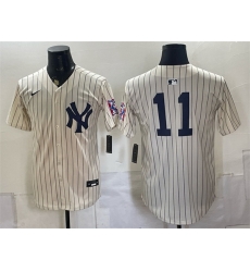 Men New York Yankees  11 Anthony Volpe Cream 2026 Field of Dreams Stadium Stitched Baseball Jersey