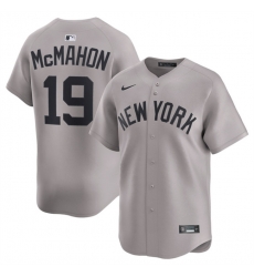 Men New York Yankees 19 Ryan McMahon Grey 2025 Limited Stitched Baseball Jersey Men New York Yankees 19 Ryan McMahon Grey 2025 Limited Stitched Baseball Jersey