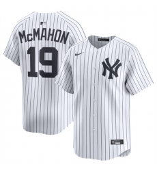 Men New York Yankees 19 Ryan McMahon White 2025 Home Limited Stitched Baseball Jersey Men New York Yankees 19 Ryan McMahon White 2025 Home Limited Stitched Baseball Jersey