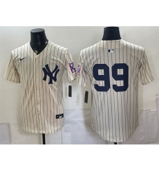 Men New York Yankees 99 Aaron Judge Cream 2026 Field of Dreams Stadium Stitched Baseball Jersey Men New York Yankees 99 Aaron Judge Cream 2026 Field of Dreams Stadium Stitched Baseball Jersey