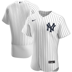 Men New York Yankees Men Nike White Home 2020 Flex Base Official Team MLB Jersey