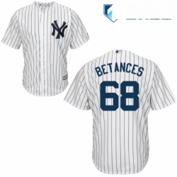 Mens Majestic New York Yankees 68 Dellin Betances Replica White Home MLB Jersey