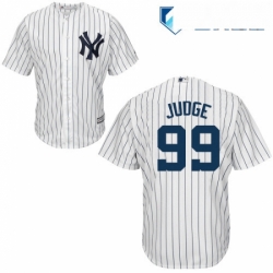 Mens Majestic New York Yankees 99 Aaron Judge Replica White Home MLB Jersey