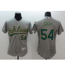 Men Oakland Athletics 54 Gray Grey Elite 2021 MLB Jerseys