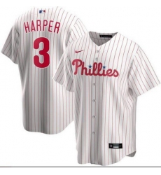 Phillies 3 Bryce Harper White 2020 Nike Cool Base Jersey