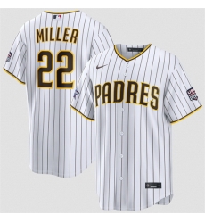 Men San Diego Padres  22 Mason Miller White 2026 All Star Game   USA 250 Patch Stitched Baseball Jersey