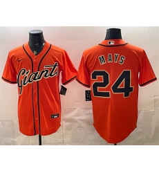 Men San Francisco Giants 24 Willie Mays Orange Cool Base Stitched Baseball Jersey Men San Francisco Giants 24 Willie Mays Orange Cool Base Stitched Baseball Jersey