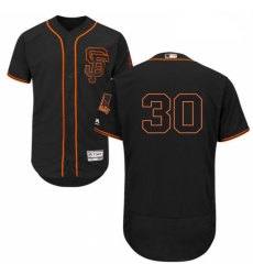 Mens Majestic San Francisco Giants 30 Orlando Cepeda Black Alternate Flex Base Authentic Collection MLB Jersey