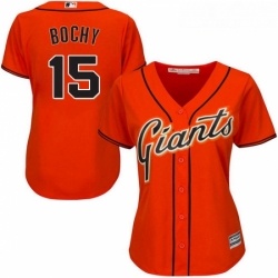 Womens Majestic San Francisco Giants 15 Bruce Bochy Authentic Orange Alternate Cool Base MLB Jersey Womens Majestic San Francisco Giants 15 Bruce Bochy Authentic Orange Alternate Cool Base MLB Jersey