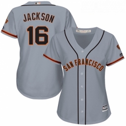 Womens Majestic San Francisco Giants 16 Austin Jackson Authentic Grey Road Cool Base MLB Jersey  Womens Majestic San Francisco Giants 16 Austin Jackson Authentic Grey Road Cool Base MLB Jersey