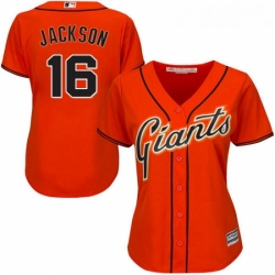 Womens Majestic San Francisco Giants 16 Austin Jackson Authentic Orange Alternate Cool Base MLB Jersey  Womens Majestic San Francisco Giants 16 Austin Jackson Authentic Orange Alternate Cool Base MLB Jersey