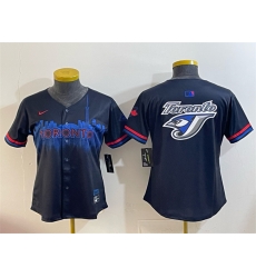 Women Toronto Blue Jays Team Big Logo Navy 2024 City Connect Limited Stitched Baseball Jersey 28Run Small 29 Women Toronto Blue Jays Team Big Logo Navy 2024 City Connect Limited Stitched Baseball Jersey 28Run Small 29