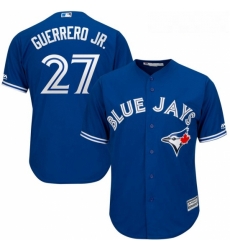 Youth Toronto Blue Jays Vladimir Guerrero Jr Majestic Royal Alternate Official Cool Base Player Jersey 