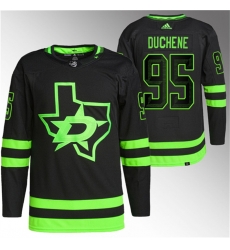 Men Dallas Stars 95 Matt Duchene Black Stitched Jersey