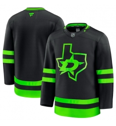 Men Dallas Stars Blank Black 2024 25 Alternate Stitched Hockey Jersey