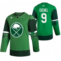 Men Buffalo Sabres 9 Jack Eichel Green 2020 Adidas Jersey