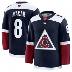 Men Colorado Avalanche 8 Cale Makar Navy 2024 25 Alternate Stitched Jersey