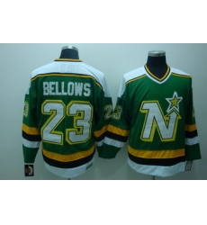 Dalls Stars 23 Brian Bellows Green Jerseys CCM