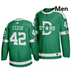 Stars 42 Taylor Fedun Green 2020 Winter Classic Adidas Jersey