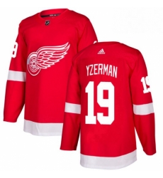 Mens Adidas Detroit Red Wings 19 Steve Yzerman Premier Red Home NHL Jersey 