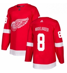 Mens Adidas Detroit Red Wings 8 Justin Abdelkader Premier Red Home NHL Jersey 