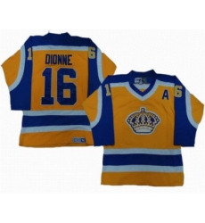 Los Angeles King 16 DIONNE yellow purple CCM jerseys