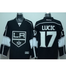 Los Angeles Kings  #17 Milan Lucic Black Home Stitched NHL Jersey