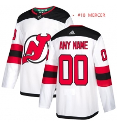 New Jersey Devils Adidas Mercer Dawson 18 White NHL Jersey