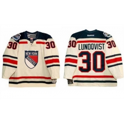 Men New York Rangers 30 Henrik Lundqvist 2012  27Winter Classic 27 Stitched Hockey Jersey