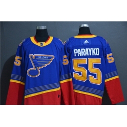 Blues 55 Colton Parayko Blue Adidas Jersey