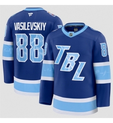 Men Tampa Bay Lightning 88 Andrei Vasilevskiy Blue 2026 Stadium Series Stitched Jersey Men Tampa Bay Lightning 88 Andrei Vasilevskiy Blue 2026 Stadium Series Stitched Jersey