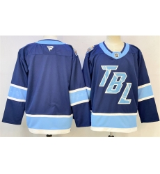 Men Tampa Bay Lightning Blank Blue 2026 Stadium Series Stitched Jersey