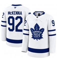 Men Toronto Maple Leafs #92 Gavin McKENNA Fanatics Away White Premium Stitched Hockey Jersey Men Toronto Maple Leafs #92 Gavin McKENNA Fanatics Away White Premium Stitched Hockey Jersey