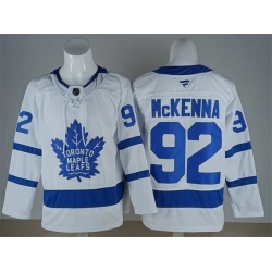 Men Toronto Maple Leafs  92 Gavin McKenna Fanatics Away White Player Jersey