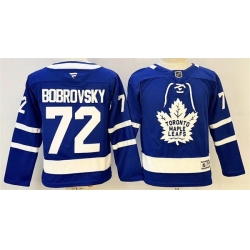 Youth Toronto Maple Leafs  72 Sergei Bobrovsky Fanatics Home Blue Premium Jersey