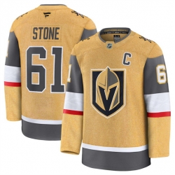 Men Vegas Golden Knights 61 Mark Stone Gold 2024 25 Home Stitched Hockey Jersey