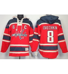 NHL jerseys Washington Capitals #8 alex ovechkin red[pullover hooded sweatshirt patch c]