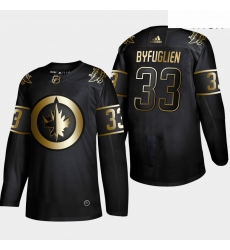 Winnipeg Jets 33 Dustin Byfuglien Black Gold Adidas Jersey