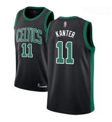 Celtics #11 Enes Kanter Black Basketball Swingman Statement Edition Jersey