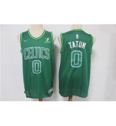 Men Boston Celtics Jayson Tatum 0 Green NBA New Swinman jersey