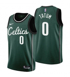 Men's Boston Celtics #0 Jayson Tatum 2022-23 Green City Edition Stitched Jersey